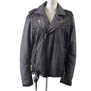Pierre Balmain Black Biker Jacket 52